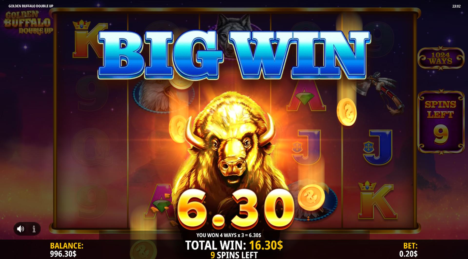 Can you win at the Golden Buffalo Double Up slot?